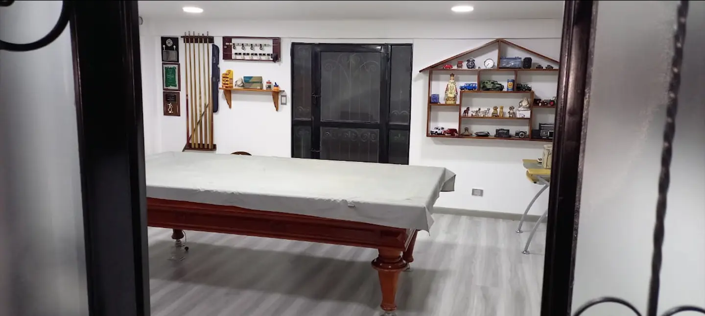 Salón de billar en finca campestre