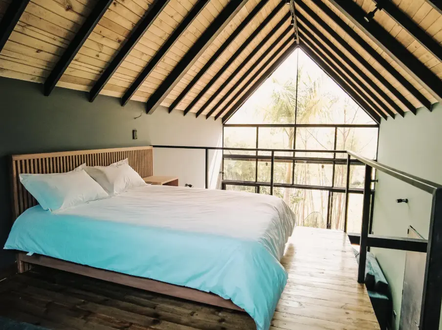 Piscina climatizada con vista